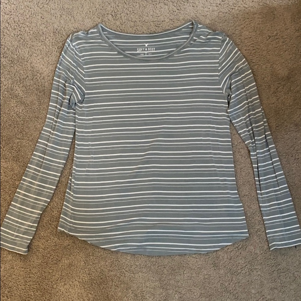 American Eagle soft & sexy green/grey long sleeve